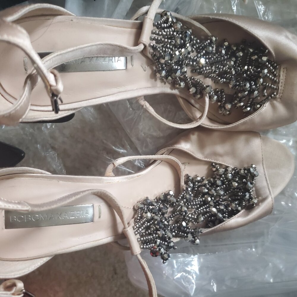 Bcbg champagne sandles
